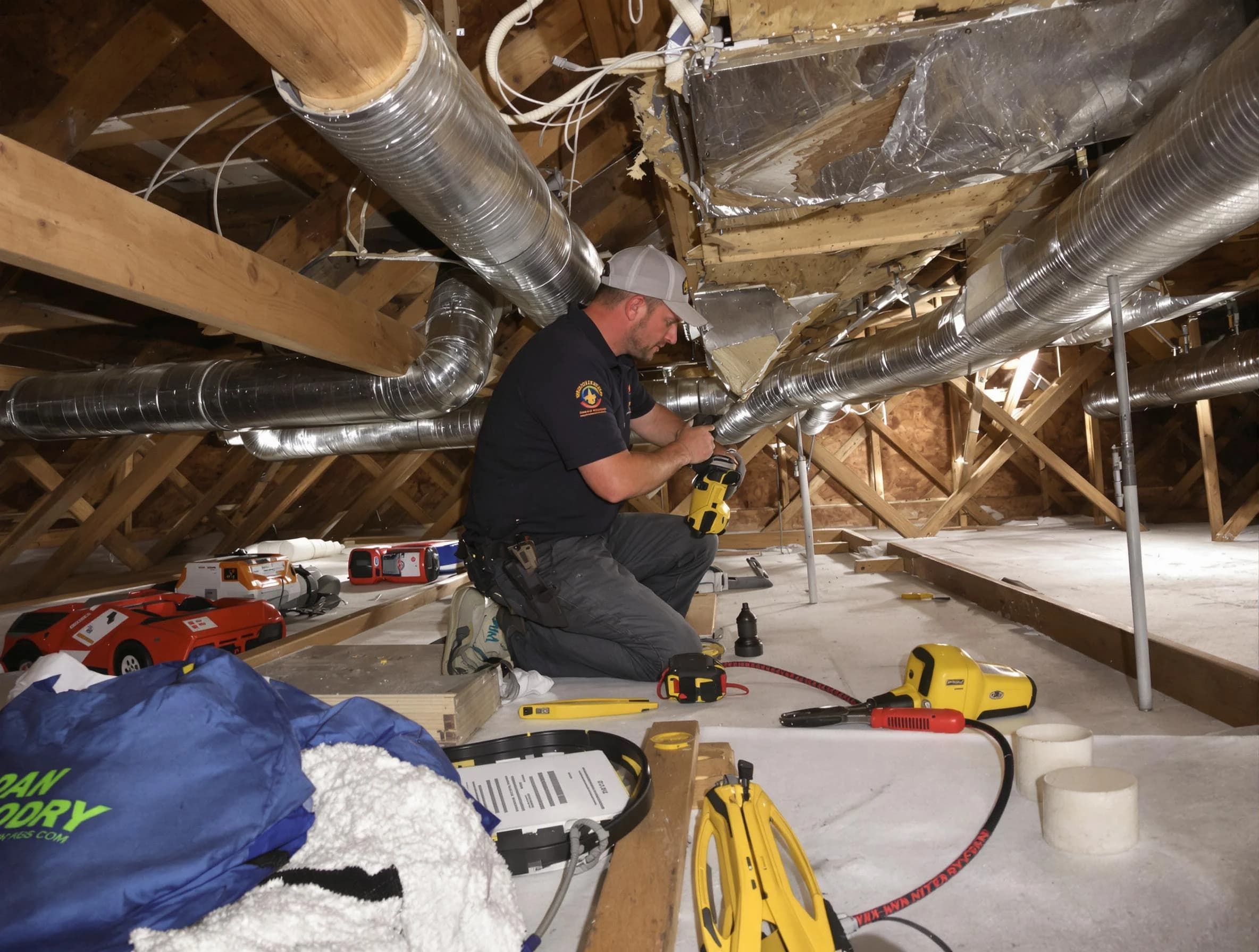 Professional air duct repair by Sandy Springs Air Duct Cleaning in Sandy Springs