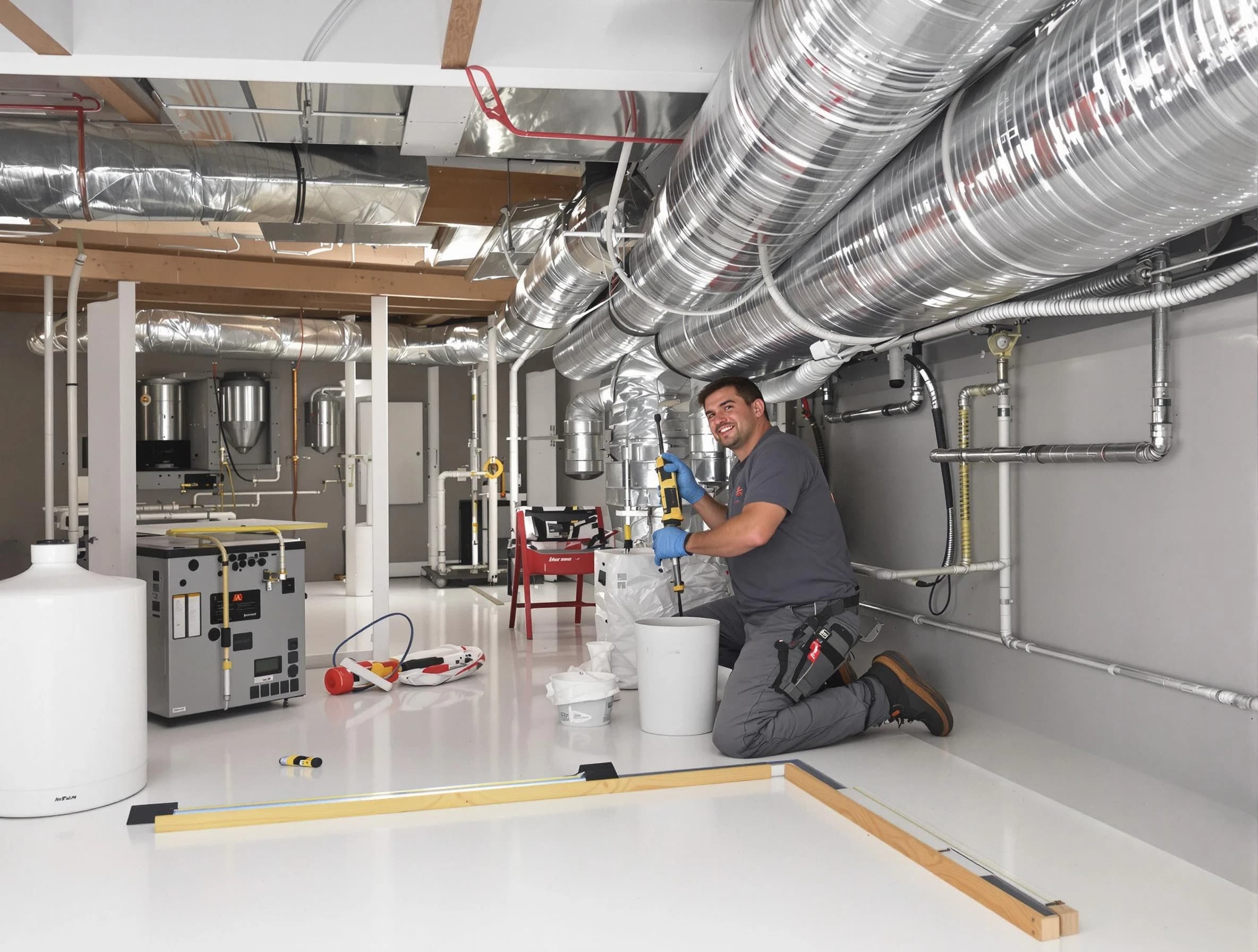 Professional duct sealing service by Sandy Springs Air Duct Cleaning in Sandy Springs