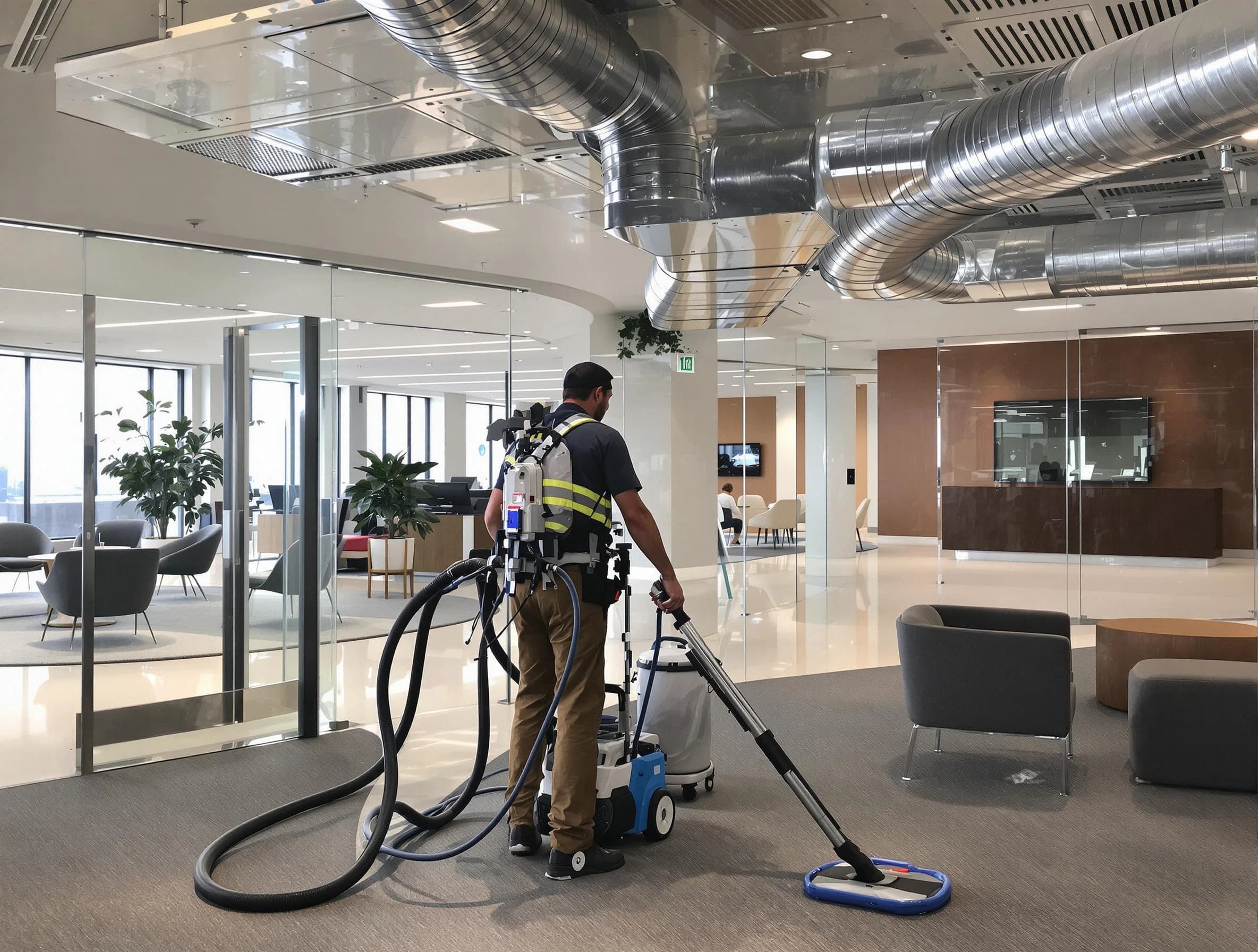 Commercial duct cleaning service by Sandy Springs Air Duct Cleaning in Sandy Springs