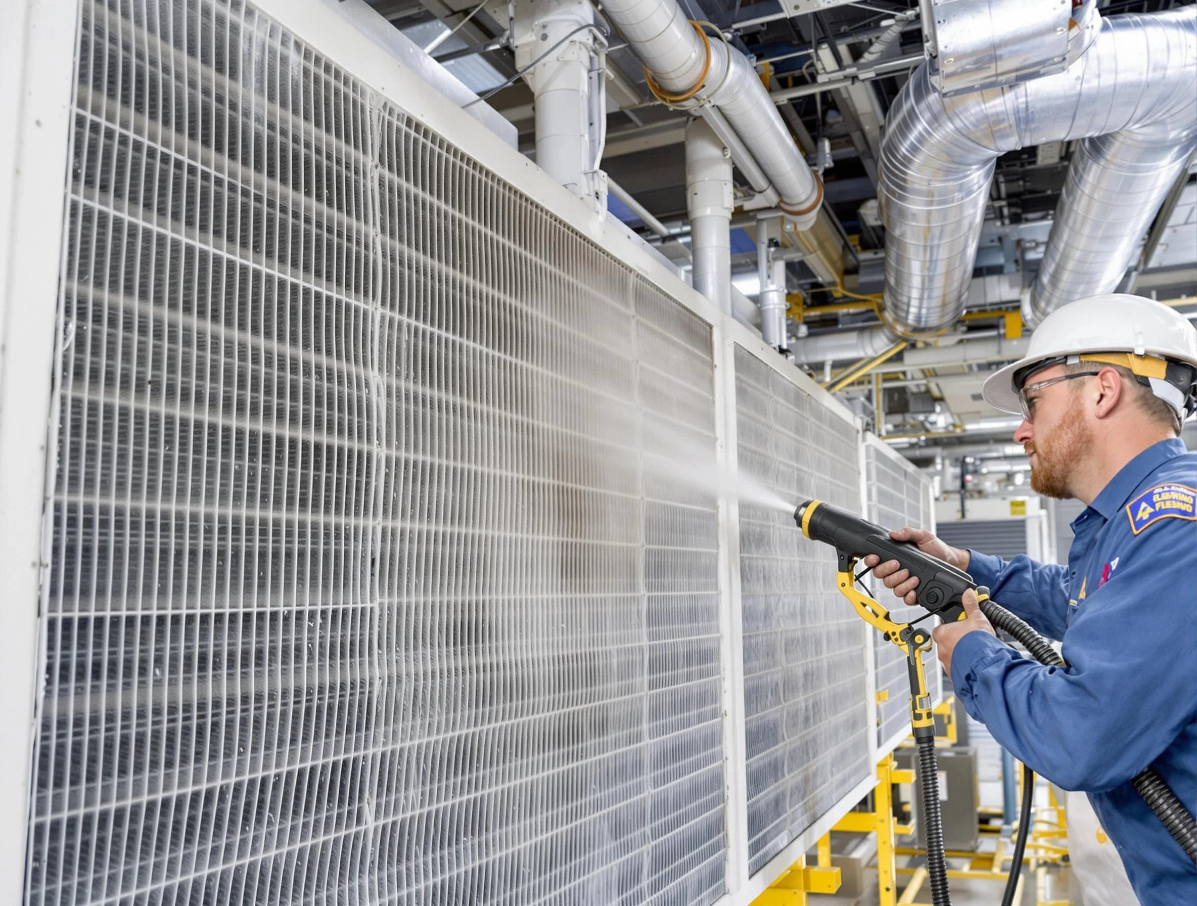 Professional commercial coil cleaning by Sandy Springs Air Duct Cleaning in Sandy Springs