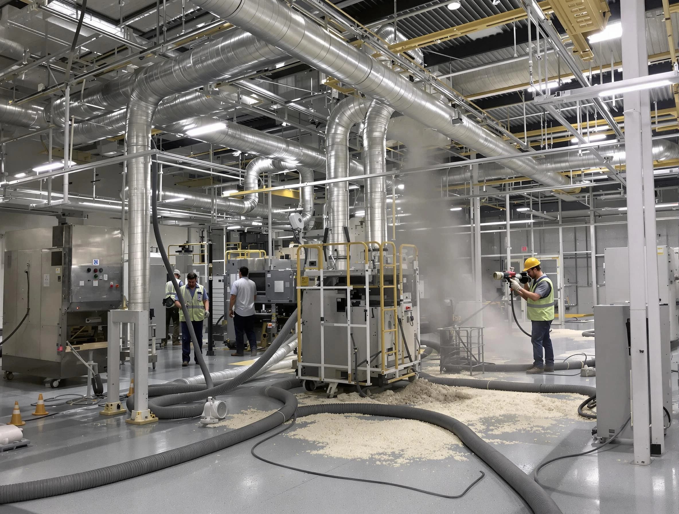 Heavy-duty industrial duct cleaning by Sandy Springs Air Duct Cleaning in Sandy Springs