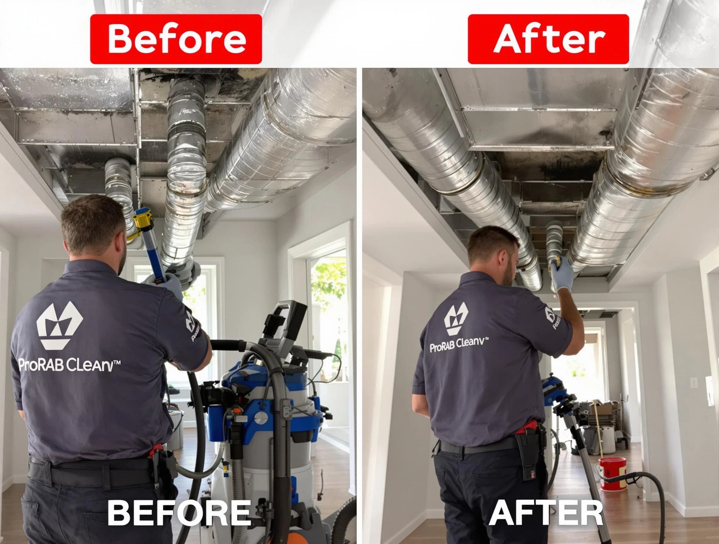 Sandy Springs Air Duct Cleaning expert performing thorough residential duct cleaning in a Sandy Springs home